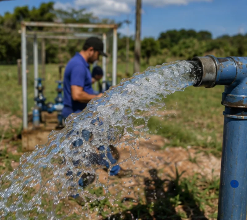 teste de bombeamento de poço